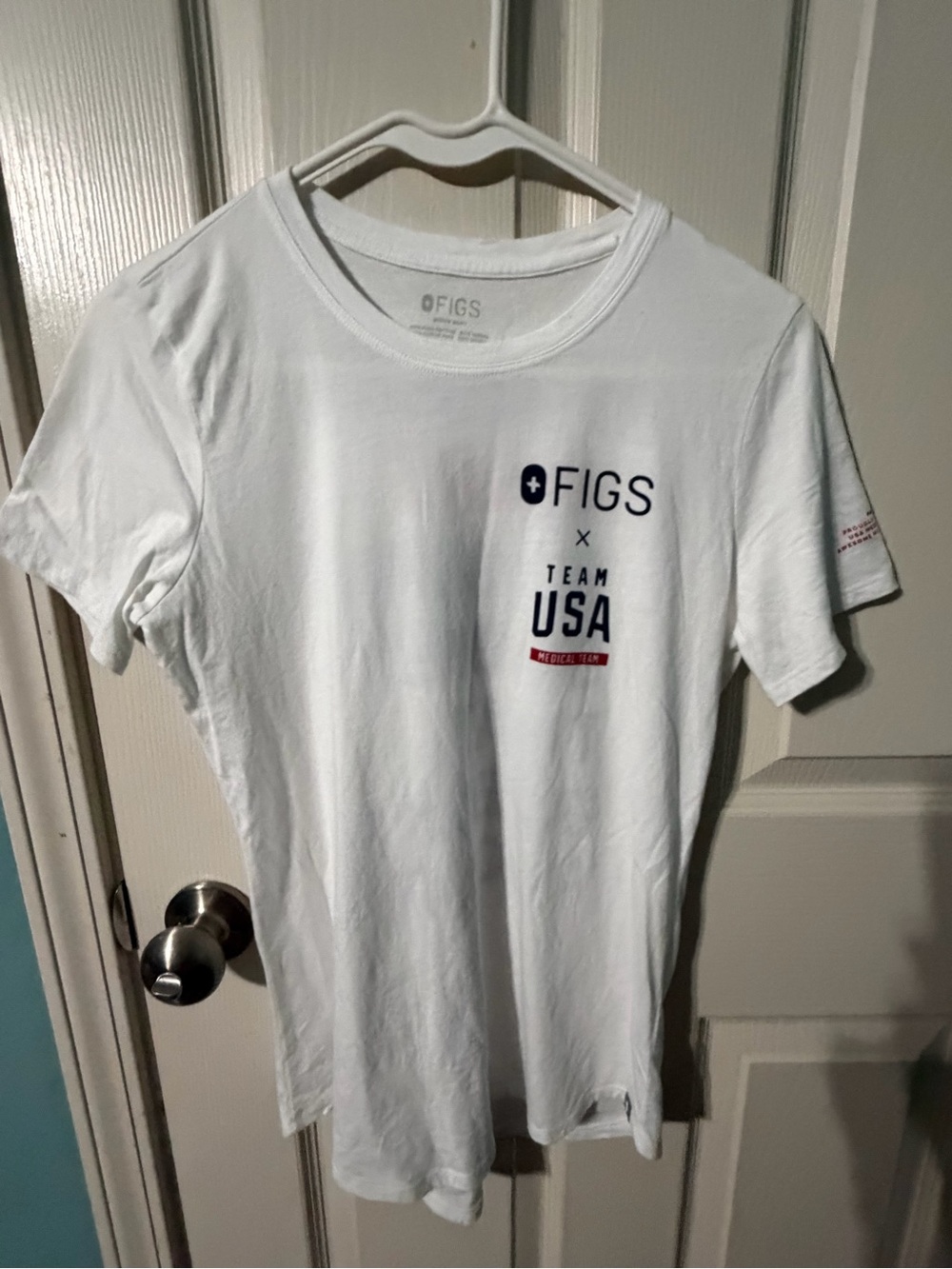 FIGS Women’s Team USA Short Sleeve Under Scrub Size XS Excellent Condition